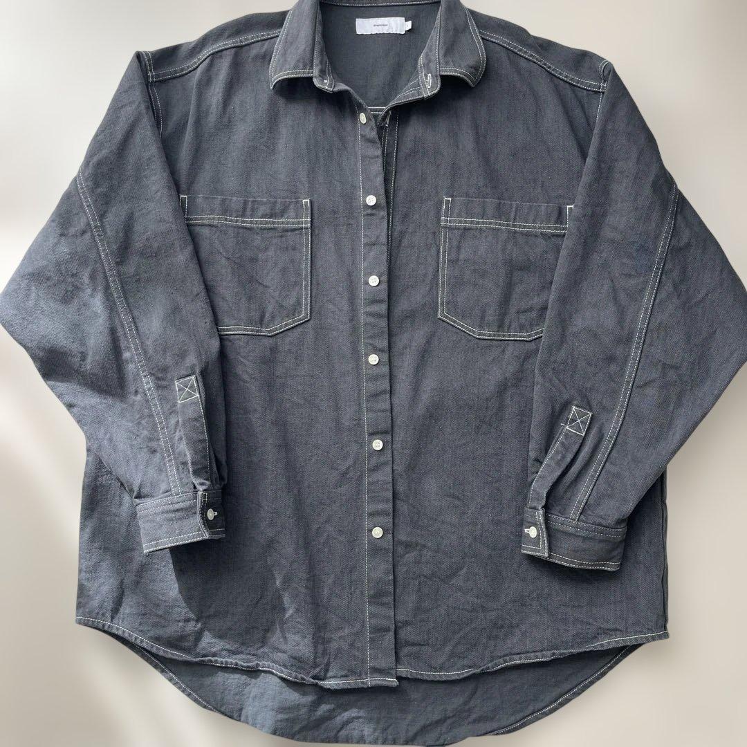 グラフペーパーデニムシャツ 楽天市場】Graphpaper グラフペーパー シャツ サイズ:1 21AW オーバー