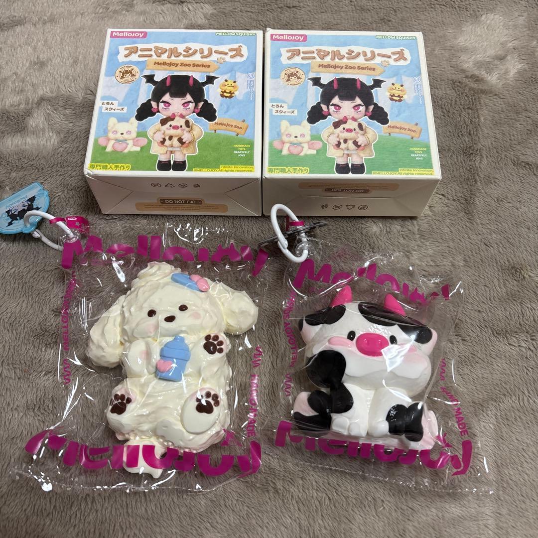 Mellojoy スクイーズ アニマルシリーズ クリームわん ゆきこ ぼーっと