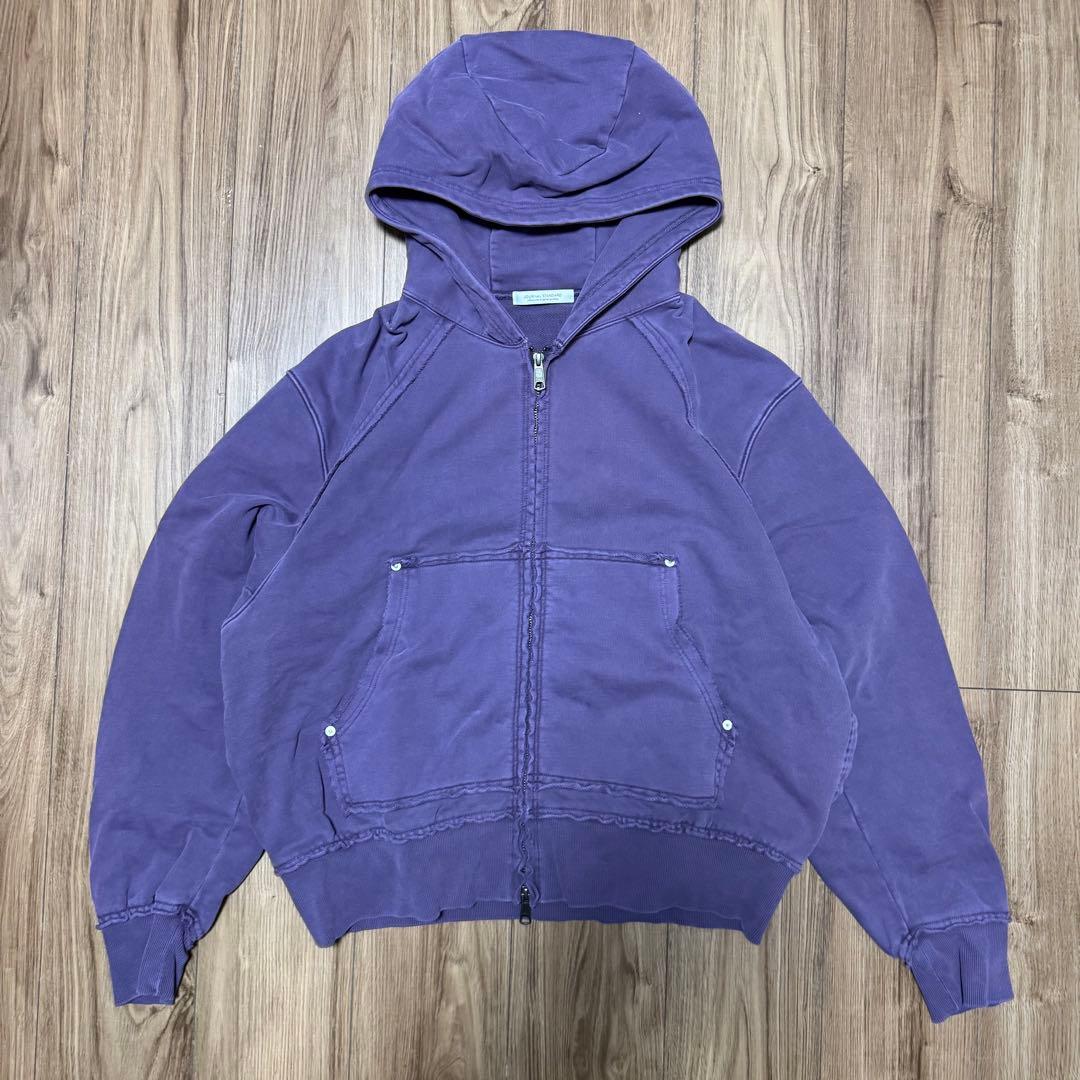journal standard ラウンド スリーブ フーディ パープル M