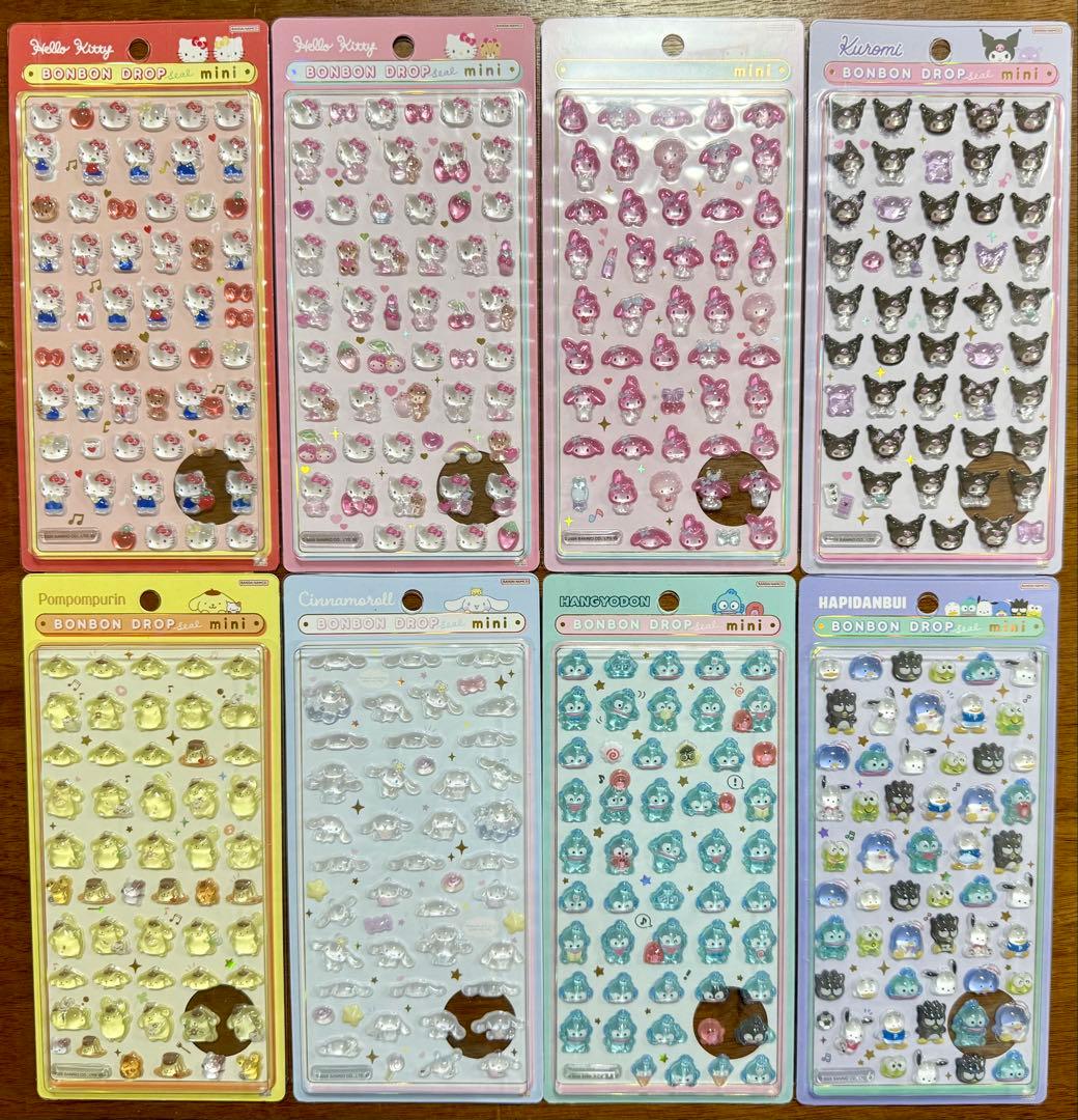 【正規品】ボンボンドロップ ミニ サンリオ 8種セット シール