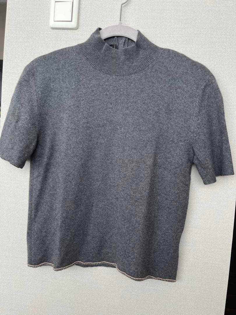 CHANEL カシミヤ シルクハイネックニット