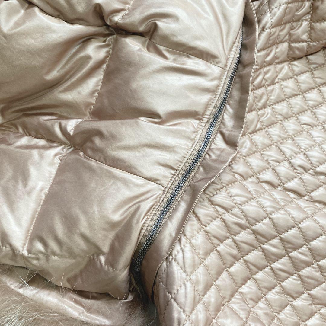 希少美品】レリアン ブラウンゴールド ダウンジャケット フォックス