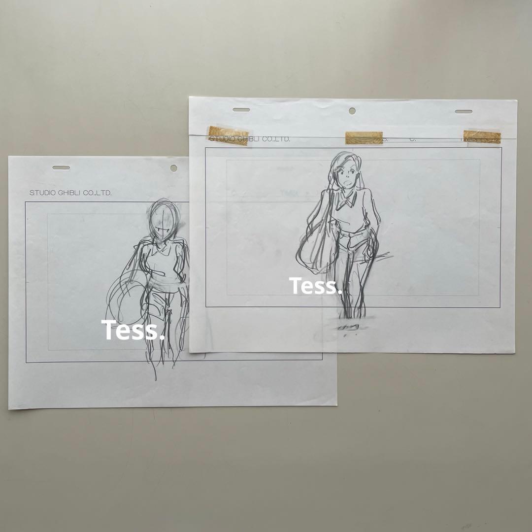 直筆原画】ジブリ/ 耳をすませば ラフ画 Ghibli 宮崎駿 セル画 - メルカリ