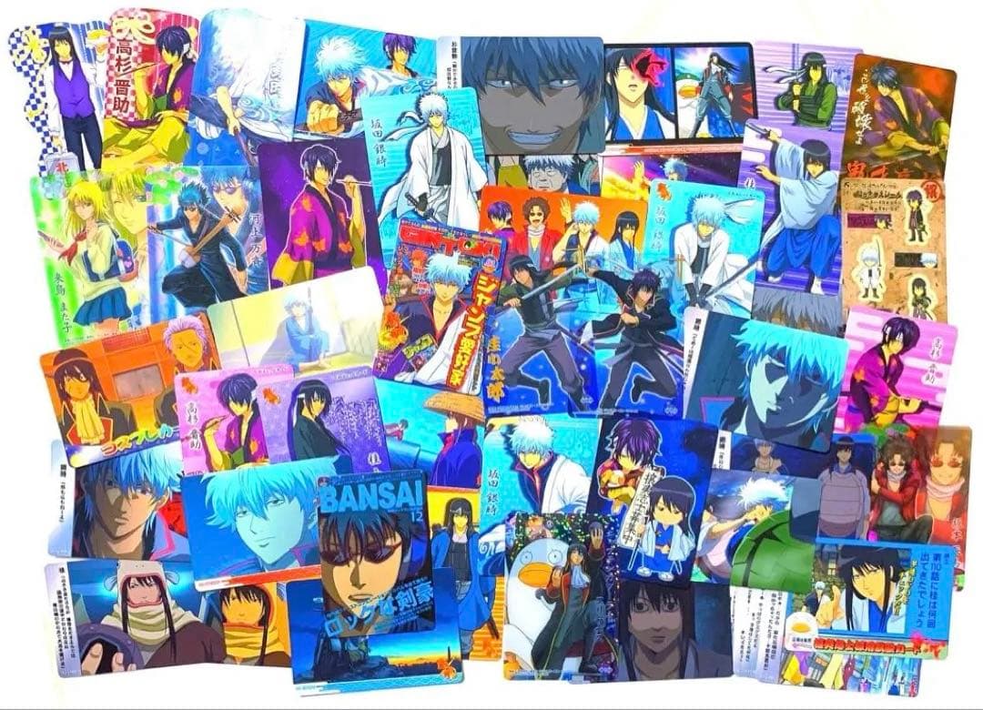 銀魂 クリアコレクション カードガム ステッカー 銀時 等 攘夷組 中心 50枚 銀魂 キャラガムコレクション（ステッカー付き）: キャラグッズ