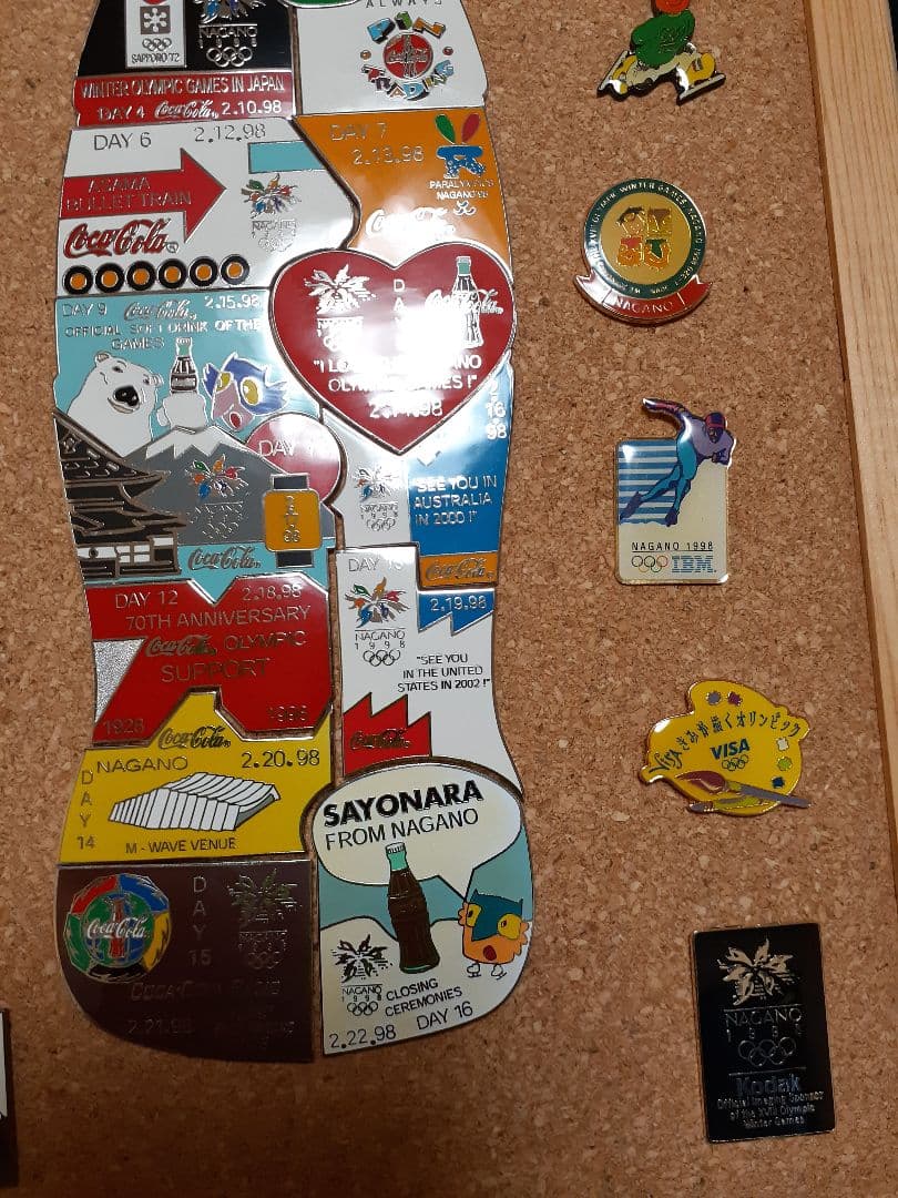 長野オリンピック ピンバッジ コカコーラ フルセット - メルカリ