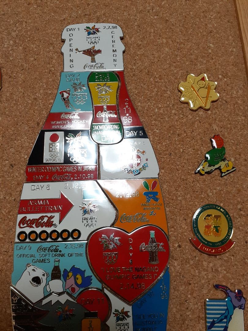 長野オリンピック ピンバッジ コカコーラ フルセット - メルカリ