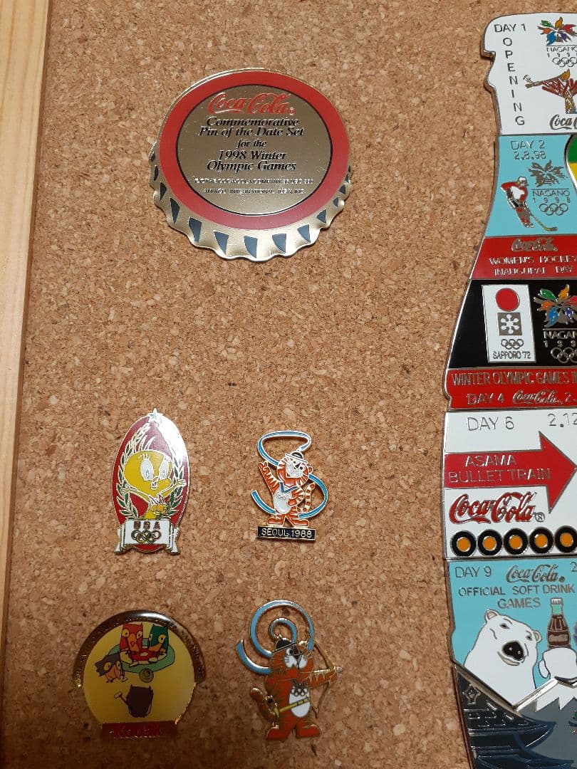 長野オリンピック ピンバッジ コカコーラ フルセット - メルカリ