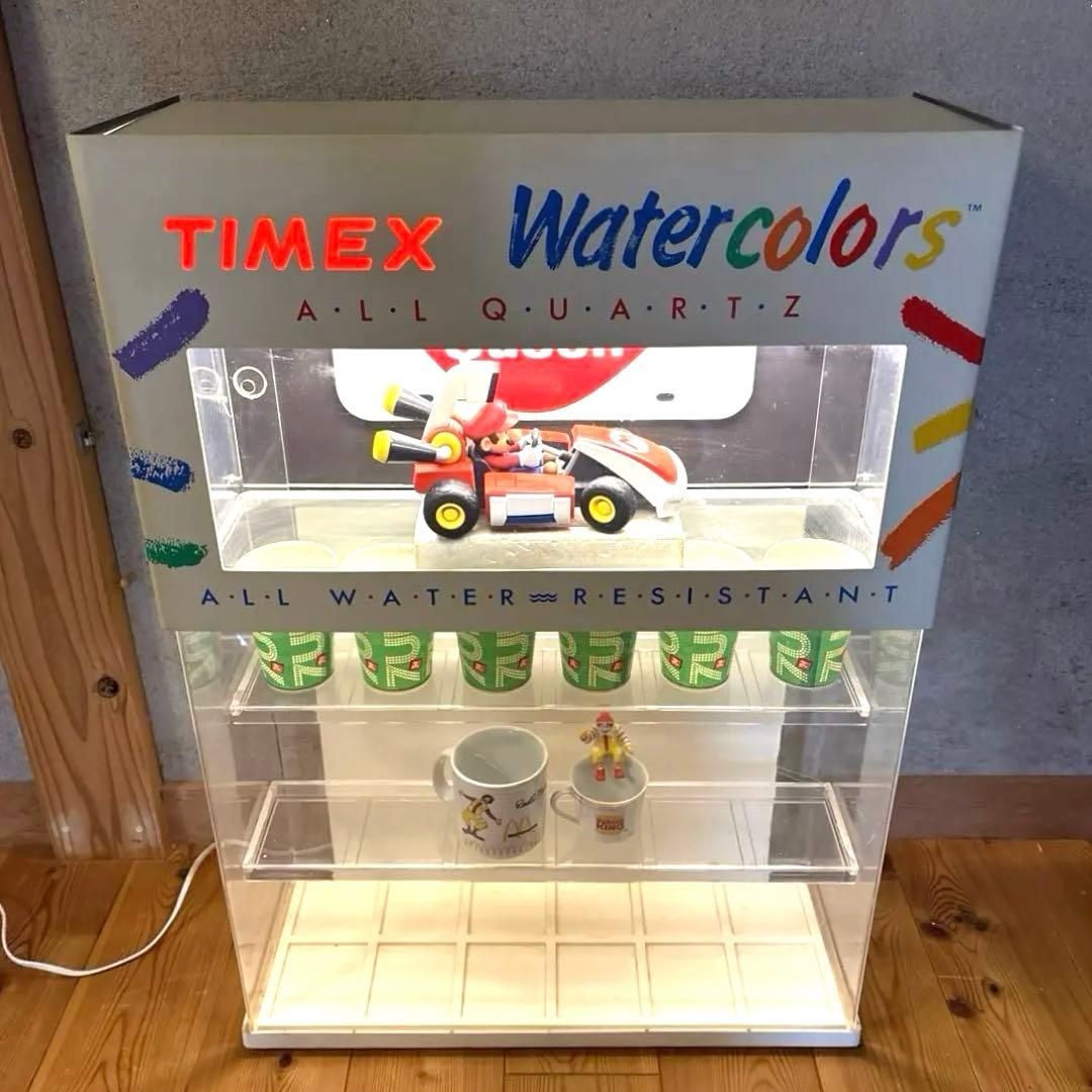 80s タイメックス　ショーケース　店舗用　ファイヤーキング　アメトイ　ミニカー