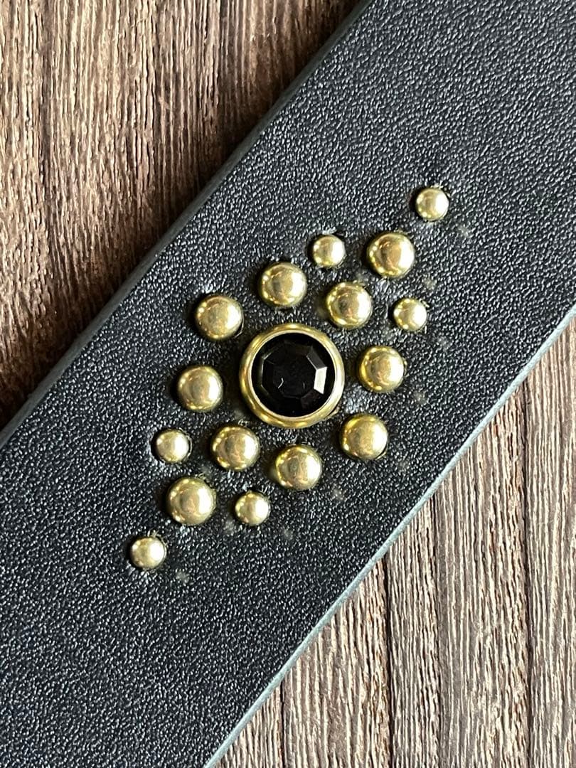 オーダー品 ディッキーズ874専用 スタッズギャリソンベルト 真鍮