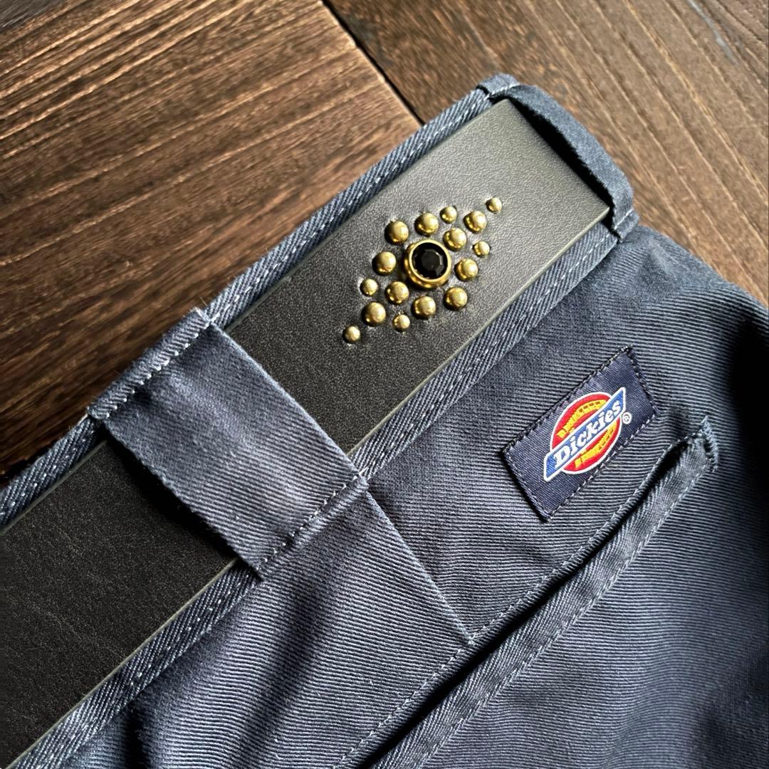 オーダー品 ディッキーズ874専用 スタッズギャリソンベルト 真鍮