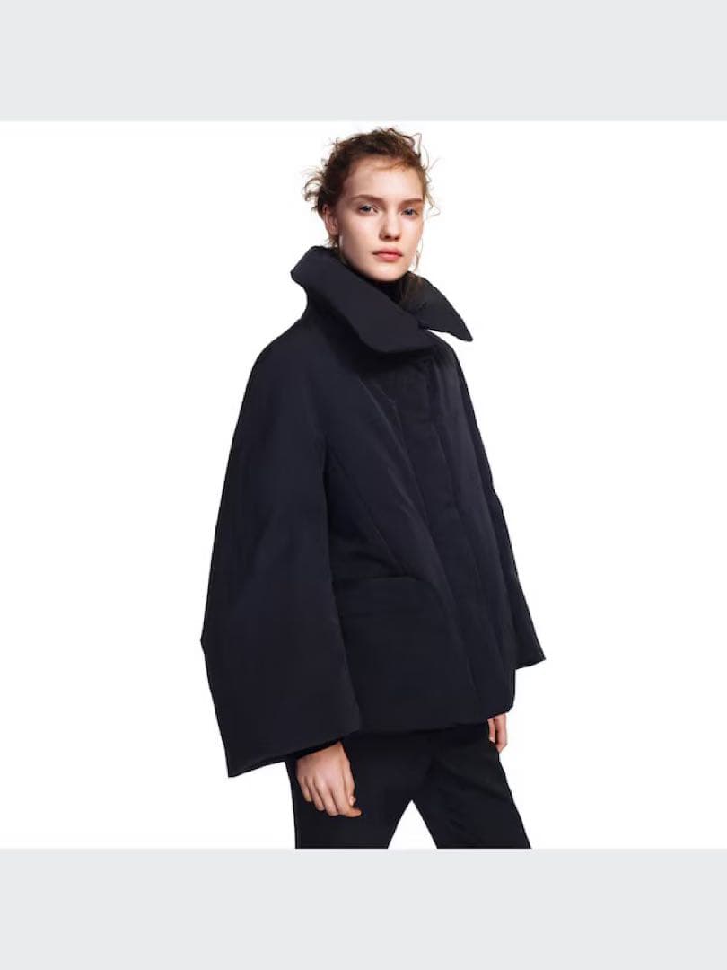 ユニクロ プラスJ ハイブリッドダウンジャケット 数回着用 美品 クリーニング済