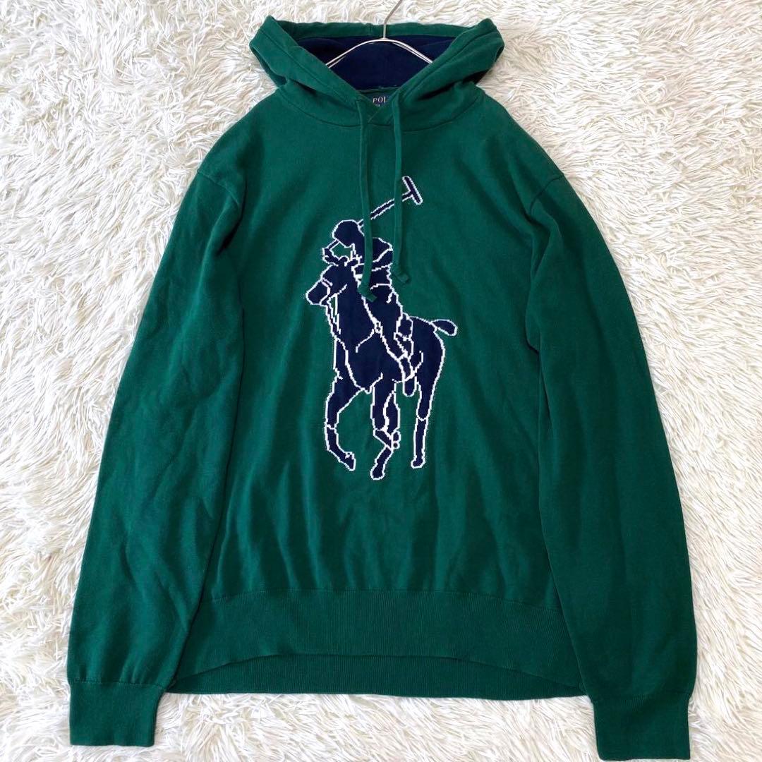 美品•現行✨】ポロラルフローレン ビッグポニー プ パーカー 22年製 緑
