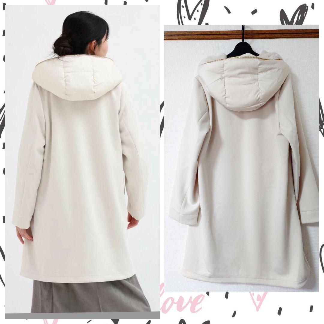 スコットクラブ系列MEDOC/フェイクファーフード異素材ロングコート