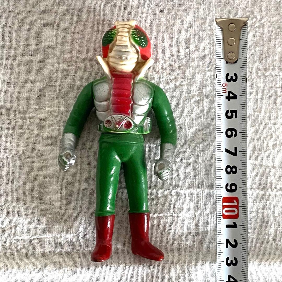 仮面ライダーV3ソフビ☆ポピー石森プロ当時物約13cm - メルカリ