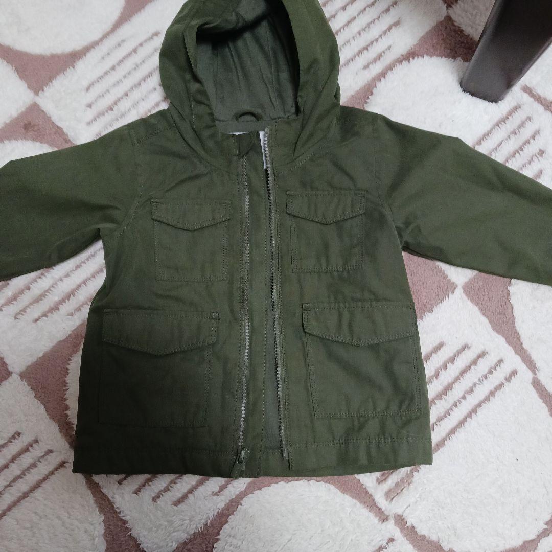 オリーブグリーン フード付きジャケット 12-18M - メルカリ