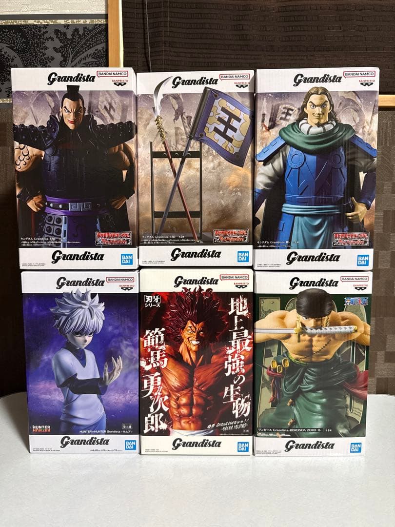フィギュア　６点(キングダム　ワンピース　刃牙　ハンターハンター)