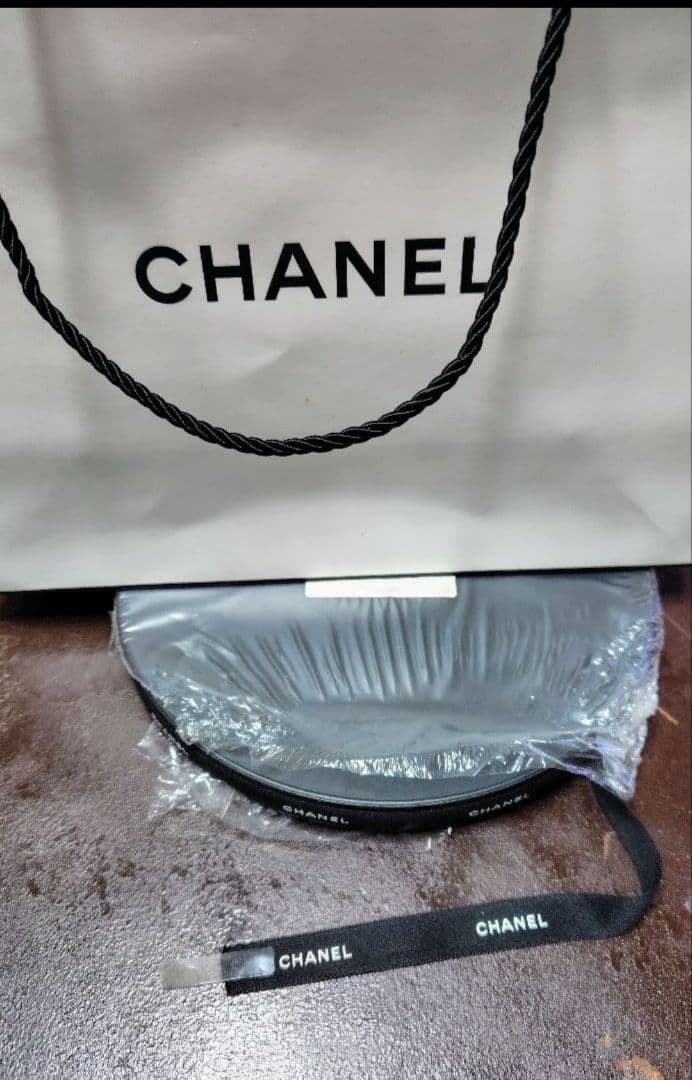 シャネルリボン NOIR ☆黒色15mm幅/100mイタリア製【新品・未使用品