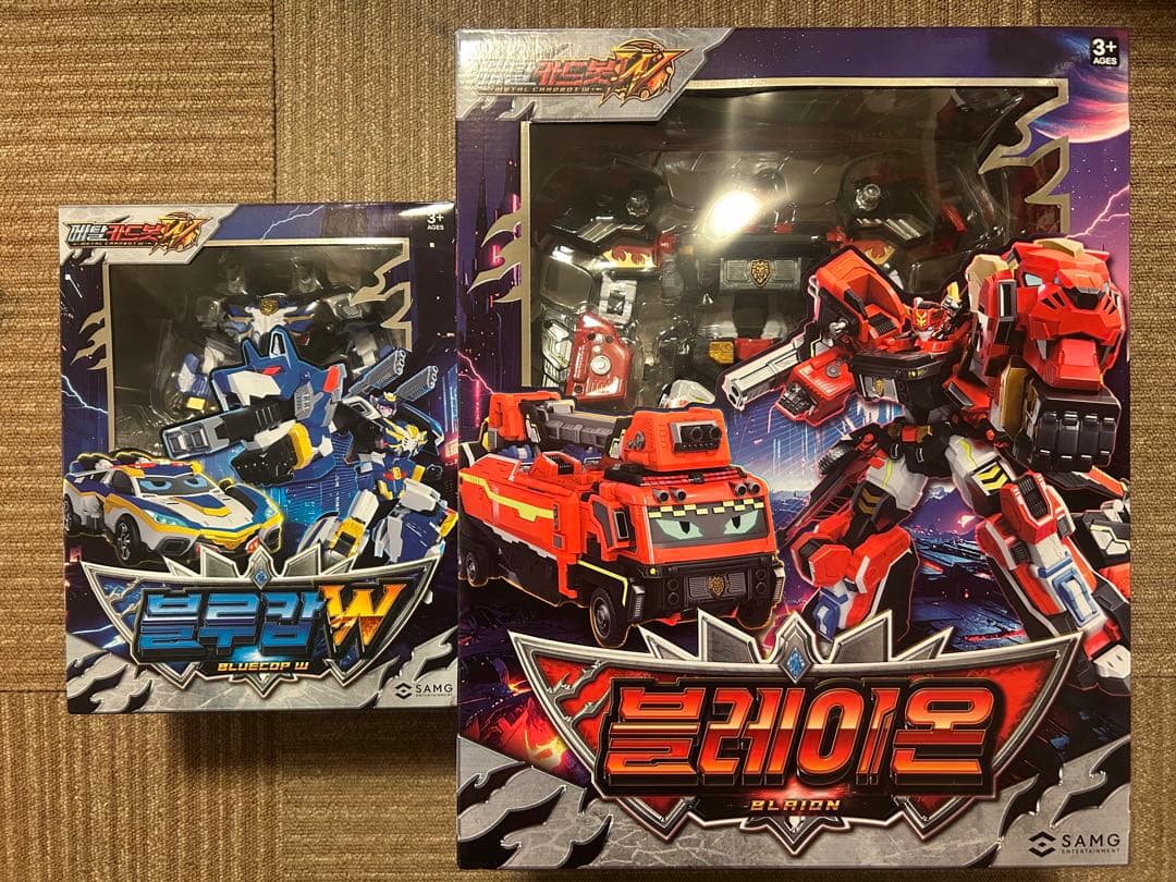 メタルカードボットW グランブルーレオン セット　ブルーコップW + ブレイオン