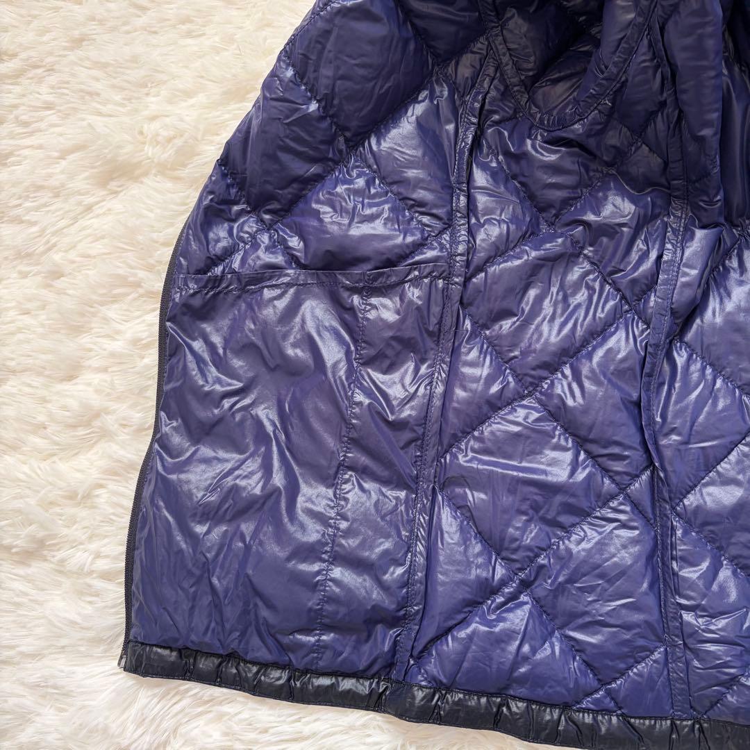 美品】モンベル U.L. ダウンジャケット レディース M ネイビー 収納袋