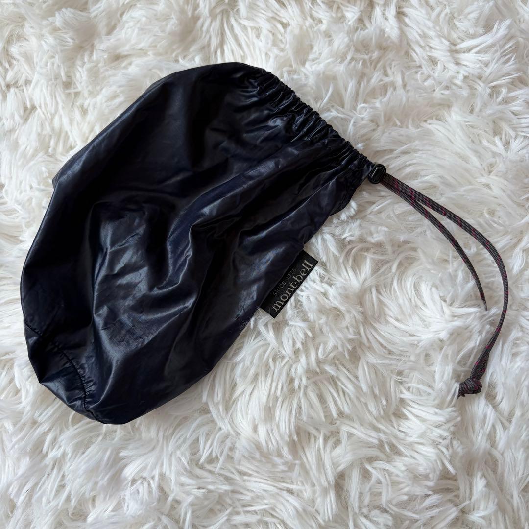 美品】モンベル U.L. ダウンジャケット レディース M ネイビー 収納袋