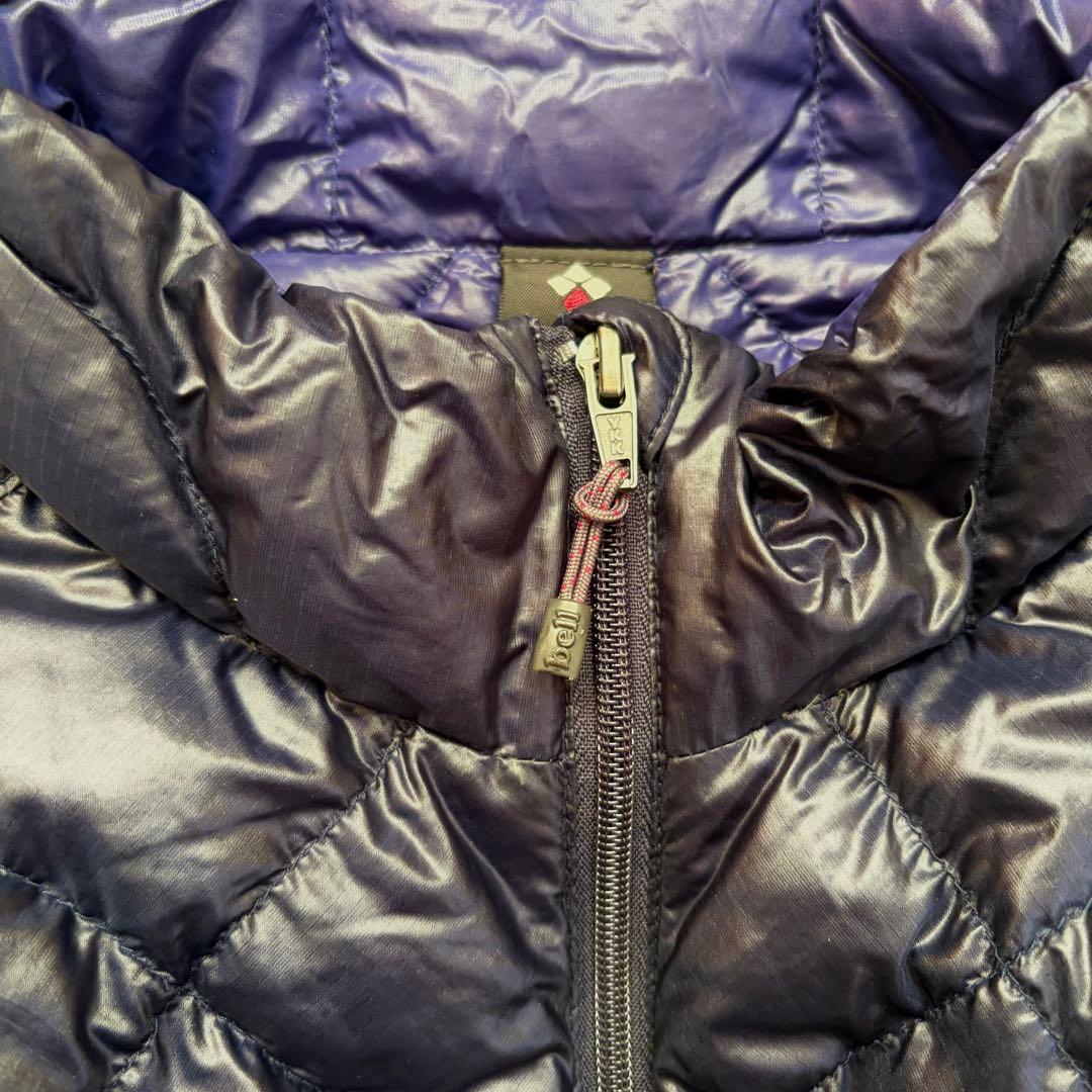 美品】モンベル U.L. ダウンジャケット レディース M ネイビー 収納袋