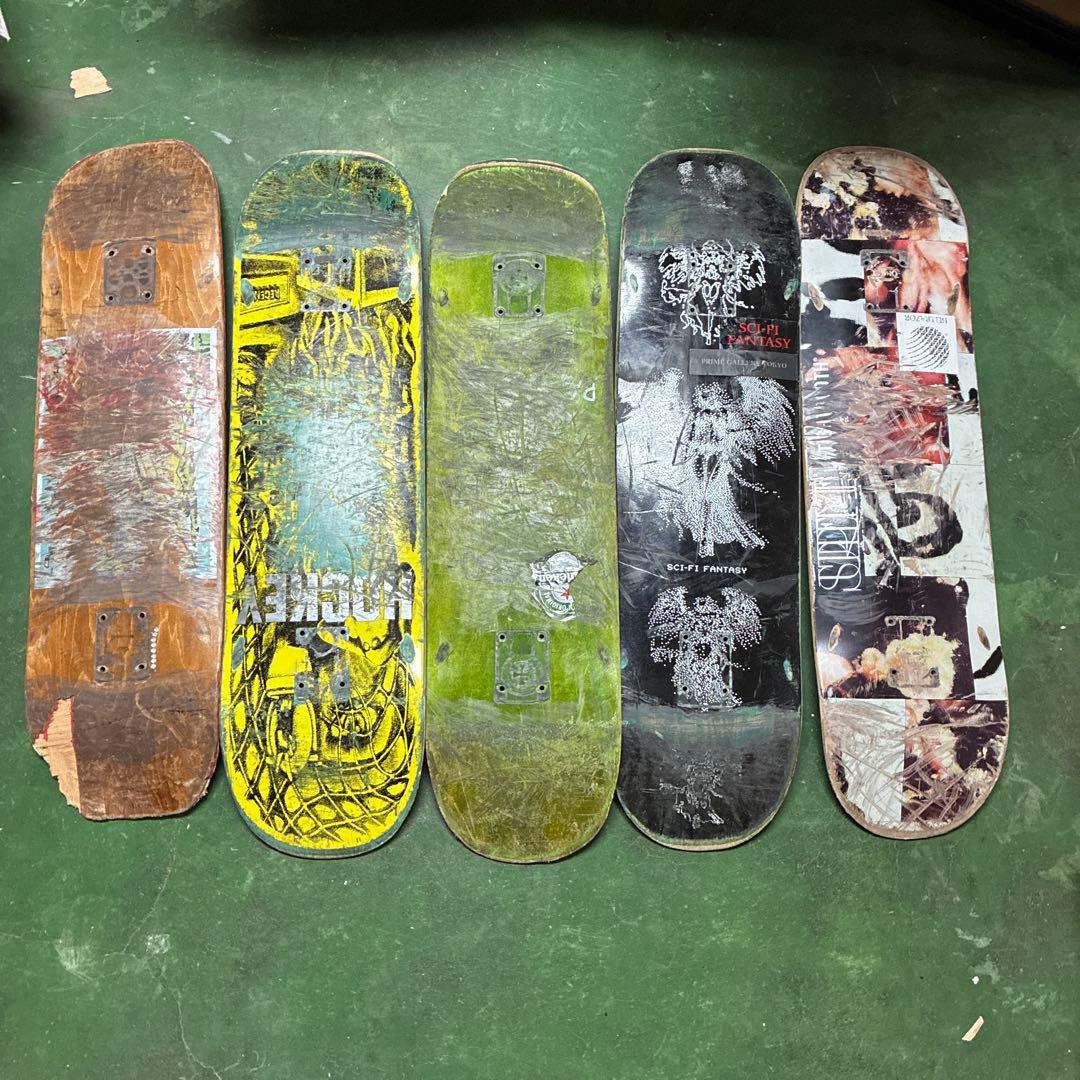 ◾️必見◾️スケボー　廃デッキ　5枚　8 2026年最新】廃デッキの人気アイテム - メルカリ