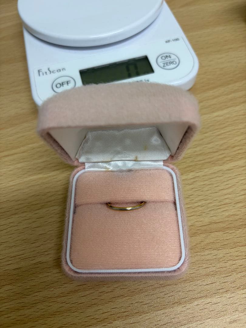 K18プラチナ850ゴールド シンプルリング 1g