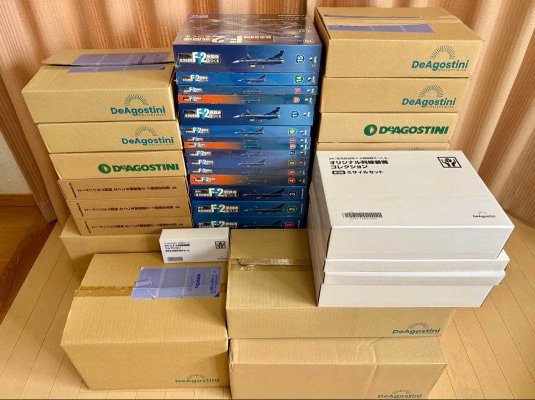 [新品] デアゴスティーニ 週刊F-2戦闘機をつくる 全100号 ＋追加パーツ等