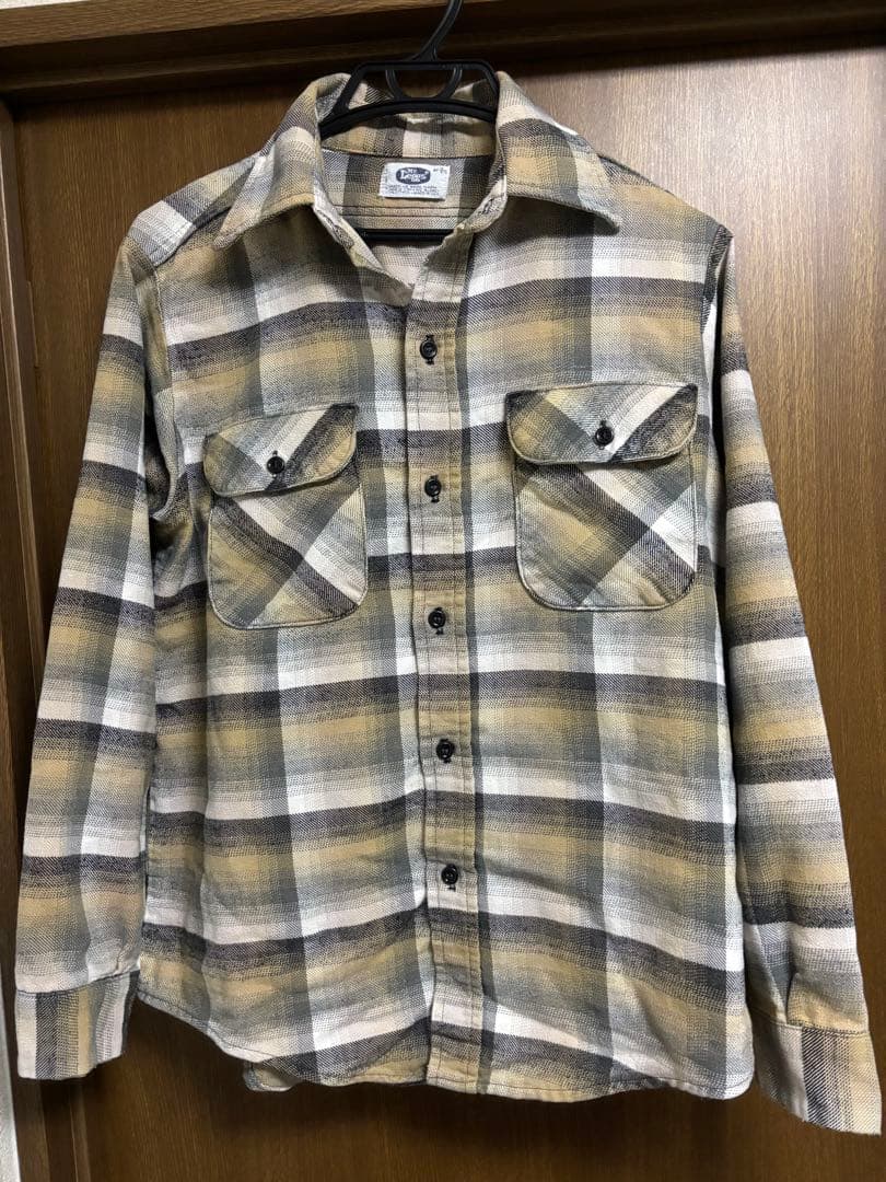 mr reggs ビンテージ ネルシャツ USA製 オンブレ 70s 80s 70s Mr.Leggs ネルシャツ USA製 コットンシャツ ワークシャツ チェック