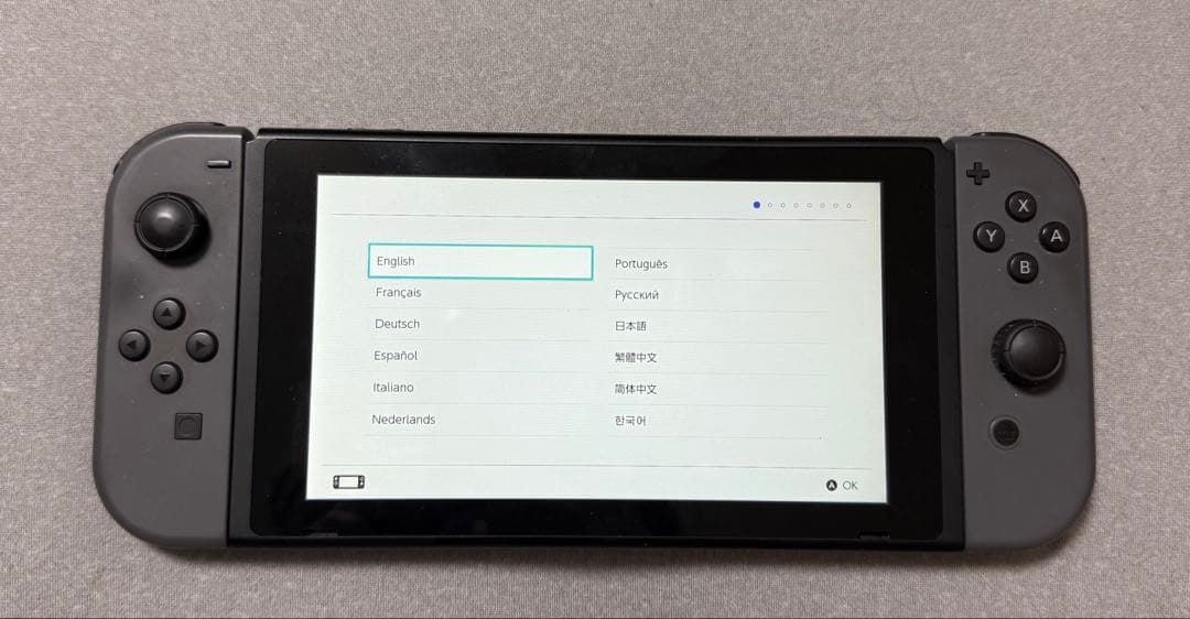 任天堂スイッチ グレー 本体 箱無し 美品