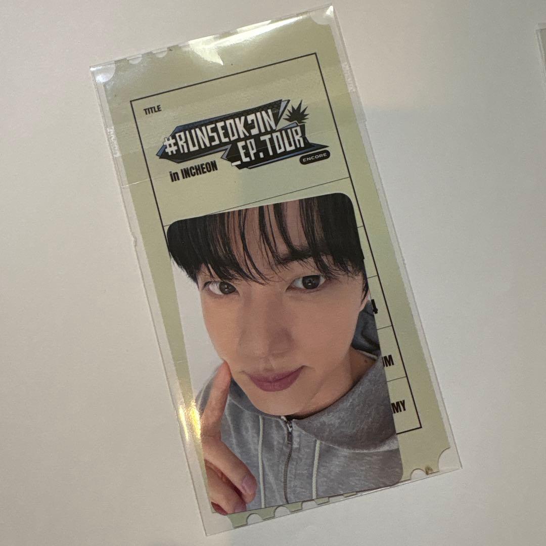 RUNSEOKJIN EP TOUR アンコン会場限定トレカBTSジン - メルカリ