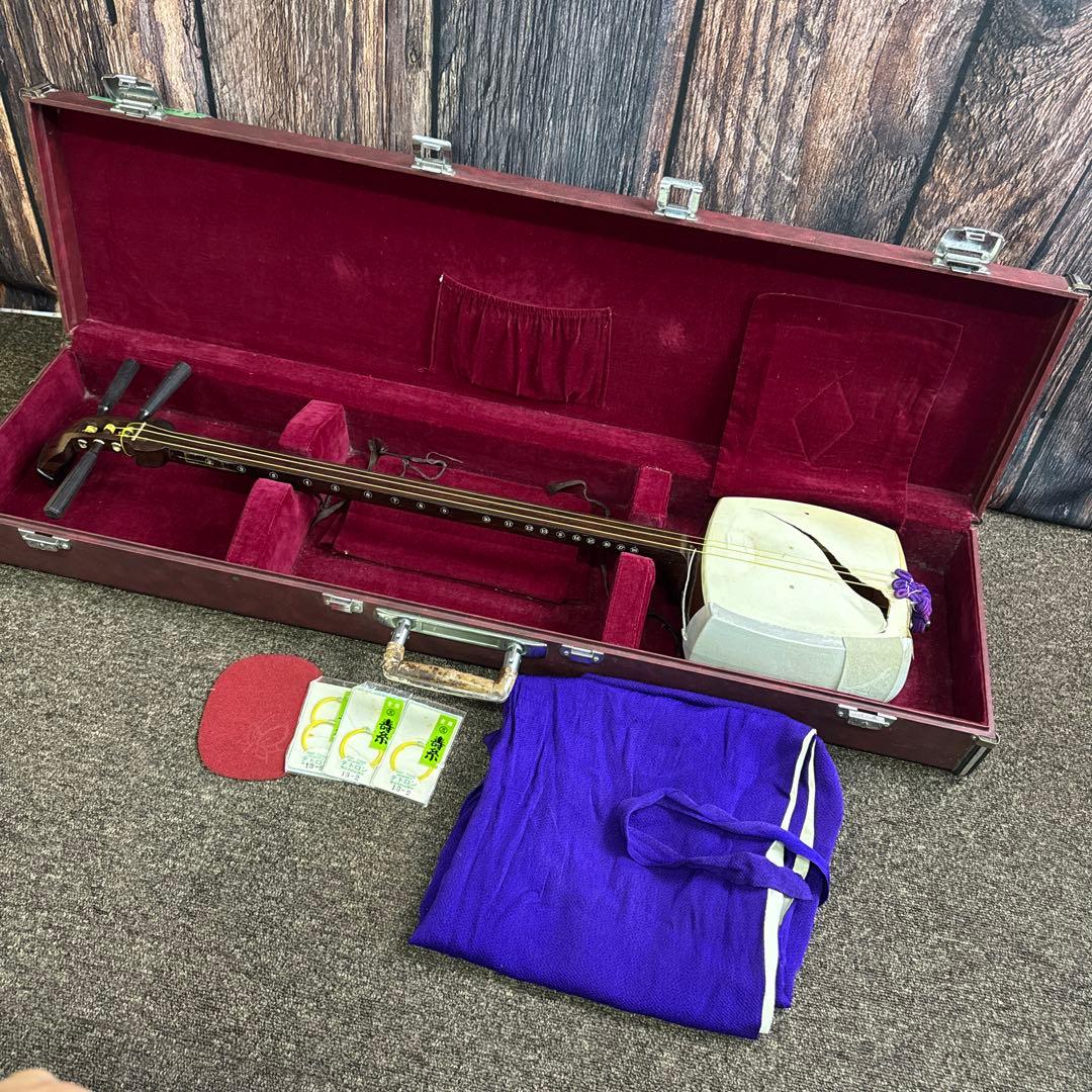 三味線本体 白色 シルバー 紫色 ケース付き Amazon | 初心者向け 長唄三味線 SN1 長袋付10点セット 日本和楽器