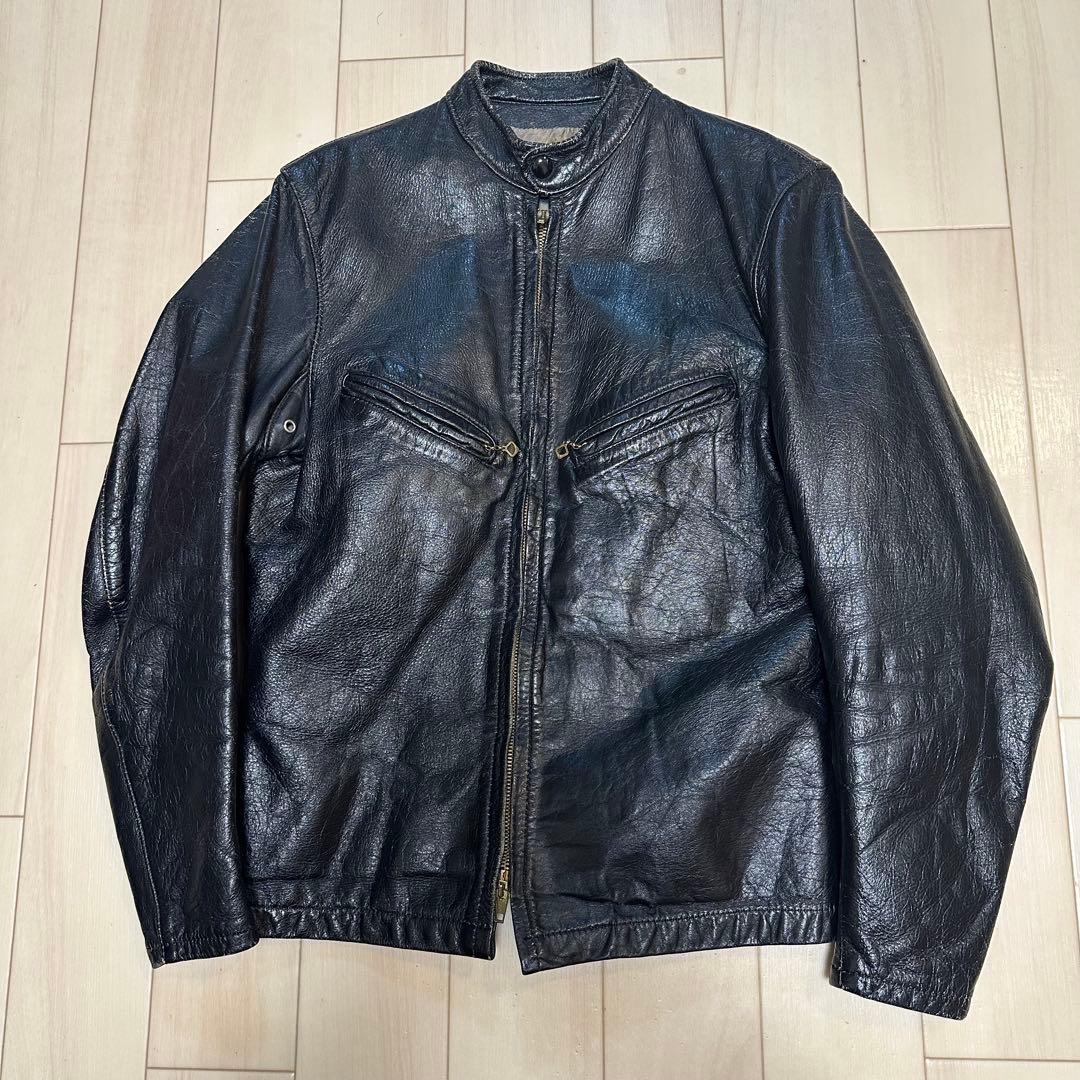 9*7様 50's BATES ブラック シングルライダースジャケット