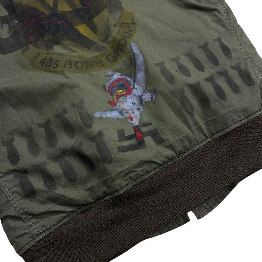 50s B-15 フライトジャケット ステンシル ハーケンクロイツ 卍 - メルカリ