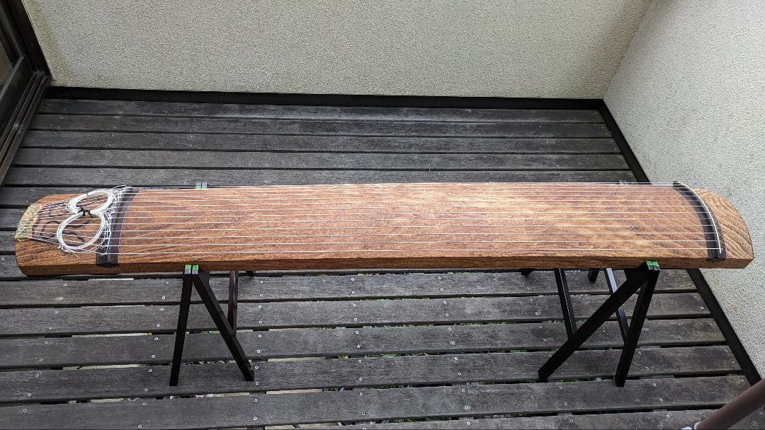 琴=箏 十三絃 楽器に相応しい天然素材の琴柱.布張りの専用ケース