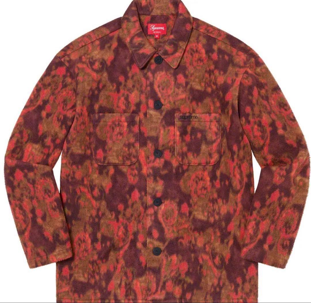 ジャケット・アウター Supreme 21fw paisley fleece shirt