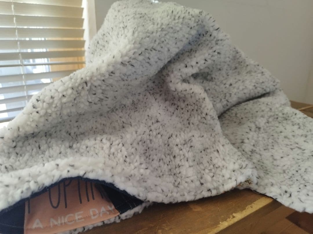 No.1347ハンドメイド☆ブランケット☆デニムリメイク☆パッチワーク