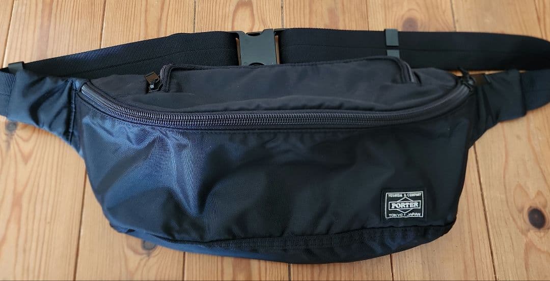 ポーター フラッシュ ウエストバッグ(L)　ブラック　吉田カバン　P0TER