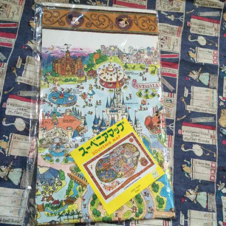 【レトロ】東京ディズニーランドのスーベニアマップ Disney