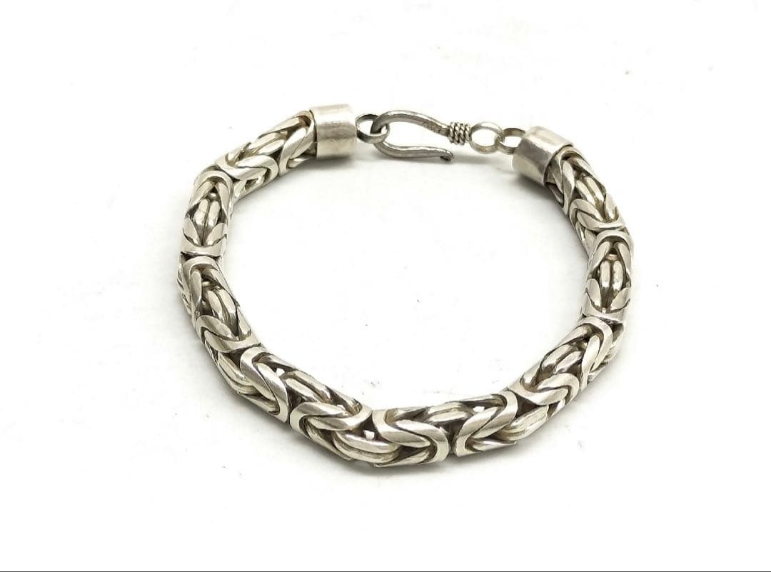 silver925 極太チェーン　ヴィンテージ　ブレスレット ヴィンテージチェーン シルバーブレスレット Silver925 | Import