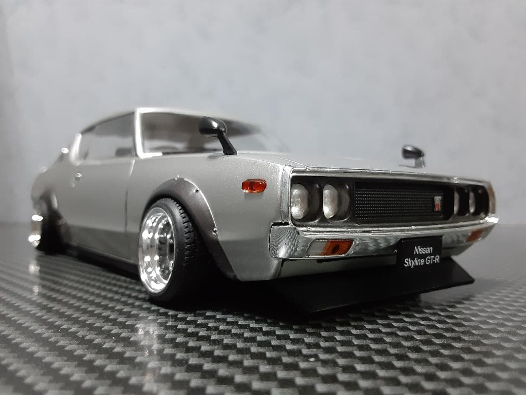Hachette 1/24 日産 ケンメリ GT-R シルバー カスタム改