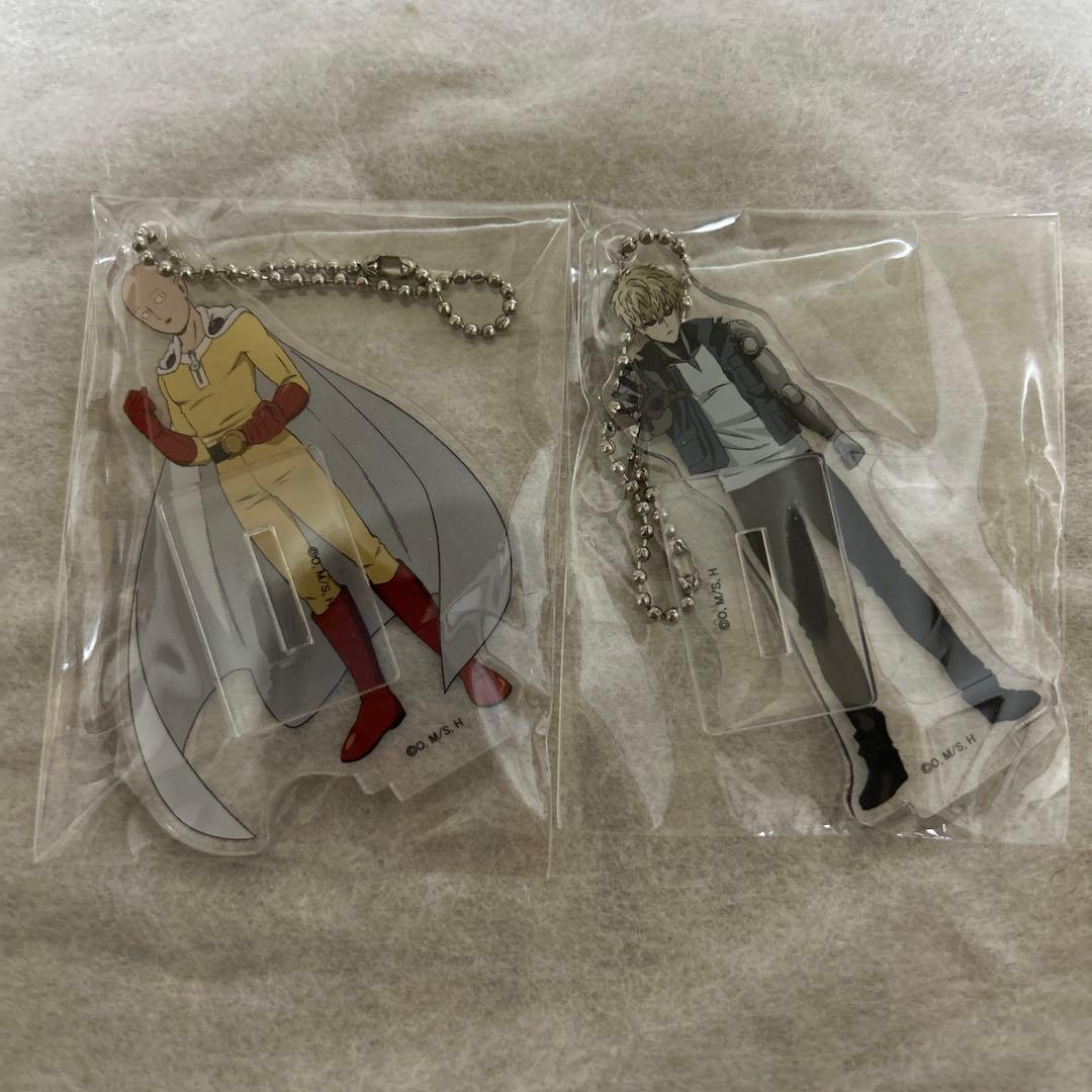 ワンパンマン サイタマ ジェノス アクリルスタンドキーホルダー 2個セット