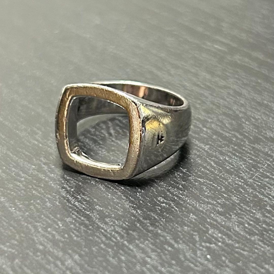 【最安値】トムウッド　クッションオープンリング　シグネットリング　14号