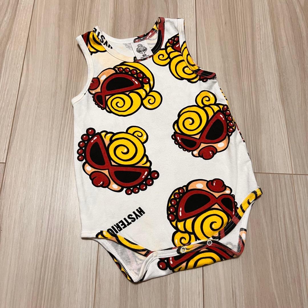 ヒステリックミニ ヒスミニ ノースリーブロンパース ロンパース 80