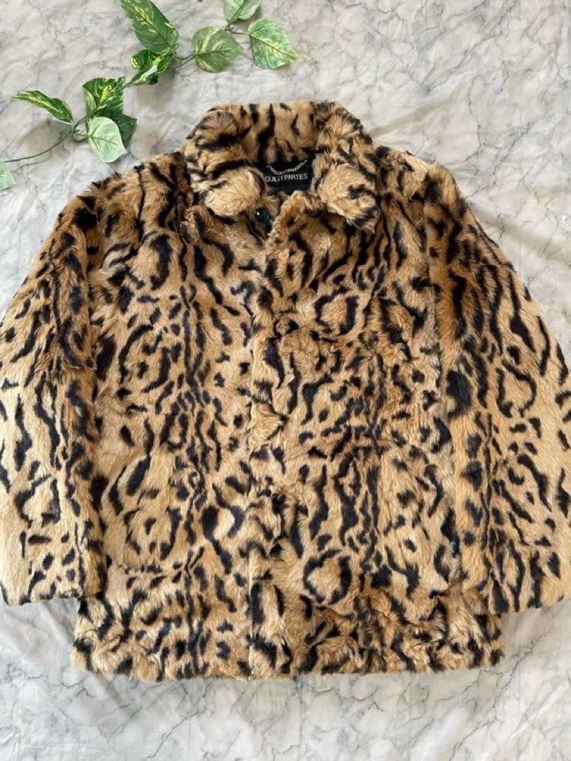 WACKO MARIA】ワコマリア レオパード ファーコート ブラウン - メルカリ