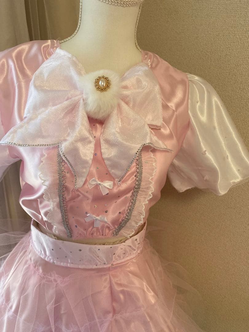 週末価格　 ピンクリボン衣装　ハンドメイド　コスチューム　生誕祭　コンカフェ