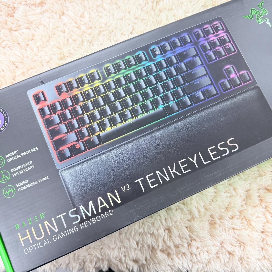 Razer ゲーミング キーボード Huntsman V2 Tenkeyless