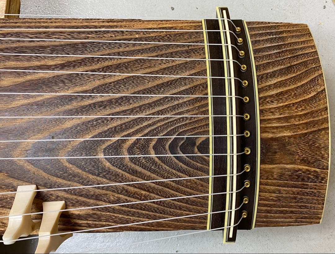 琴 お筝 筝 13弦 小川謹製 焼き印 くり甲