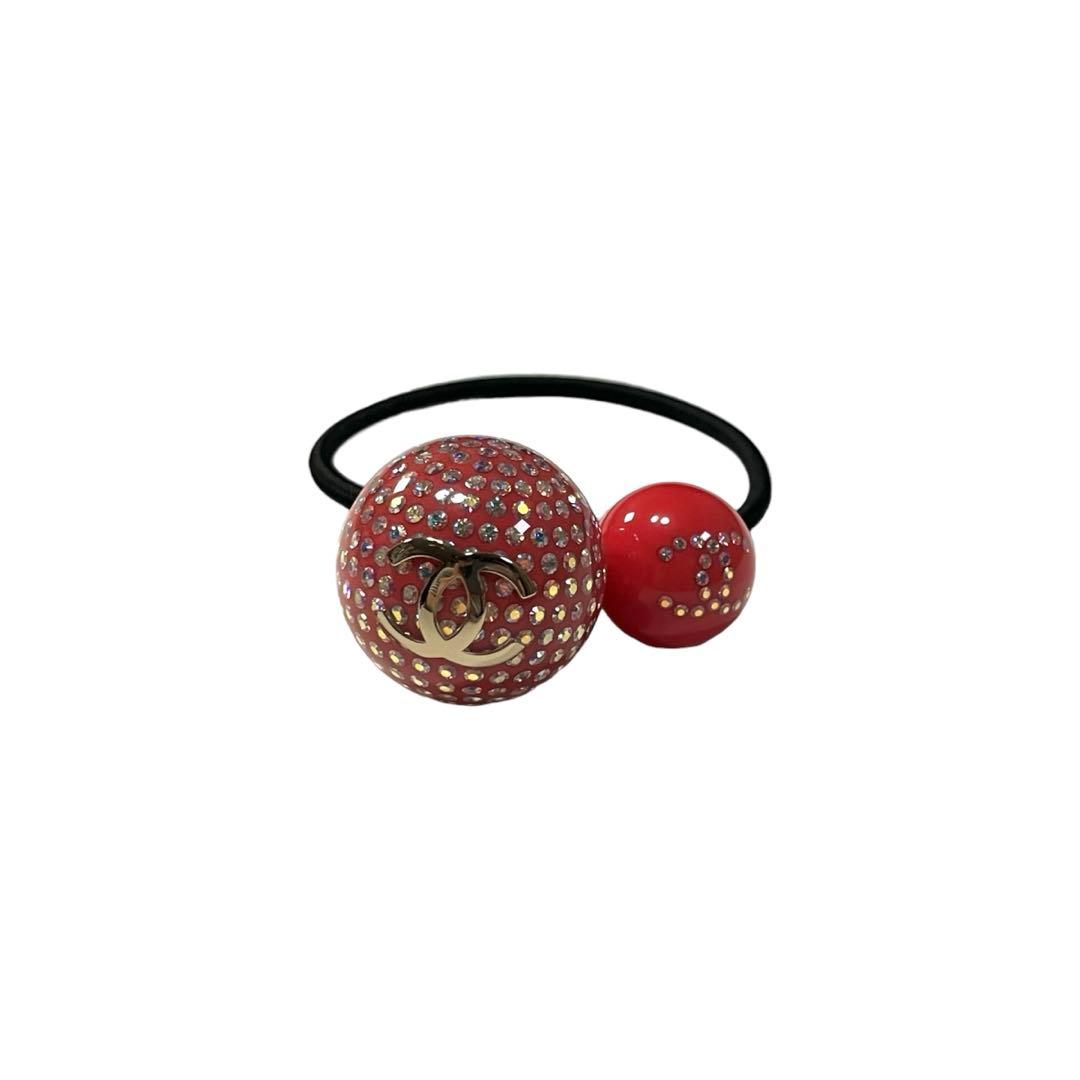 CHANEL ココマーク ラインストーン ヘアゴム CHANEL（シャネル） 美品/ A21K ココマーク ラインストーン ヘアゴム