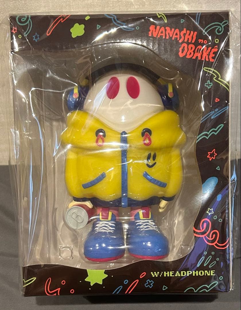 ナナシノオバケチャン ヘッドホンオバケチャン イエロー ソフビ